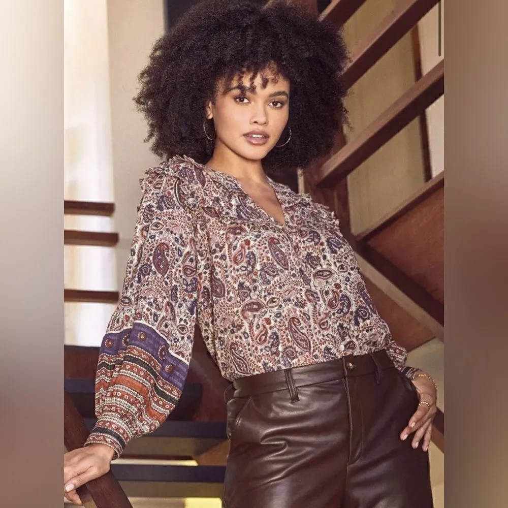 Cleobella Samara Ruffle Blouse Top - Organic Cotton - Image 4