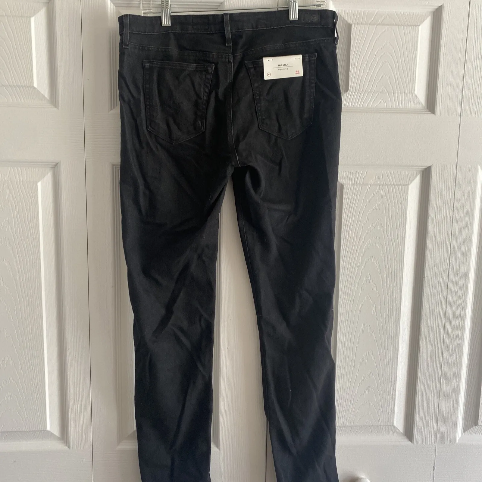 Adriano Goldschmied Women's 32R Black The Stilt Cigarette Leg Skinny Jeans NEW - Image 3