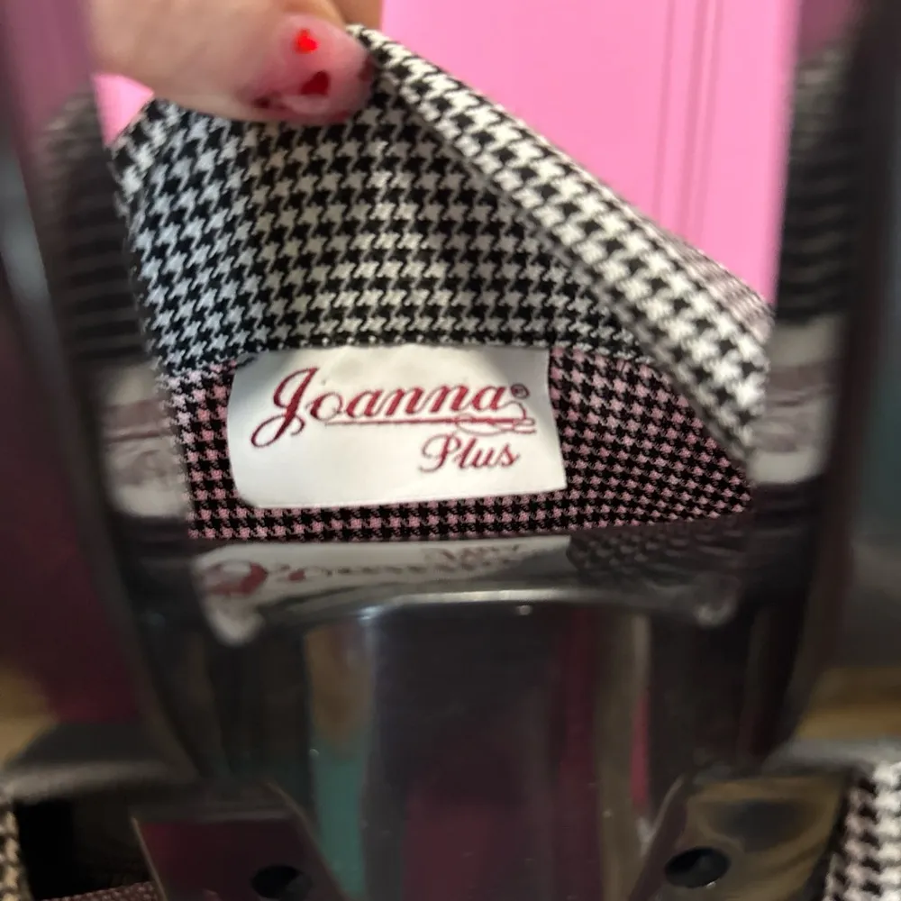 JOANNA Women's Black and White Checkered Blazer Size XXL - Image 3