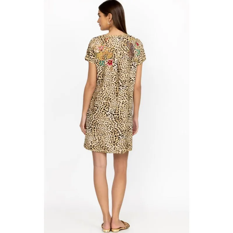 Johnny Was Maisie Easy Button Linen Embroidered Tunic Dress Multicolor Size XL - Image 3