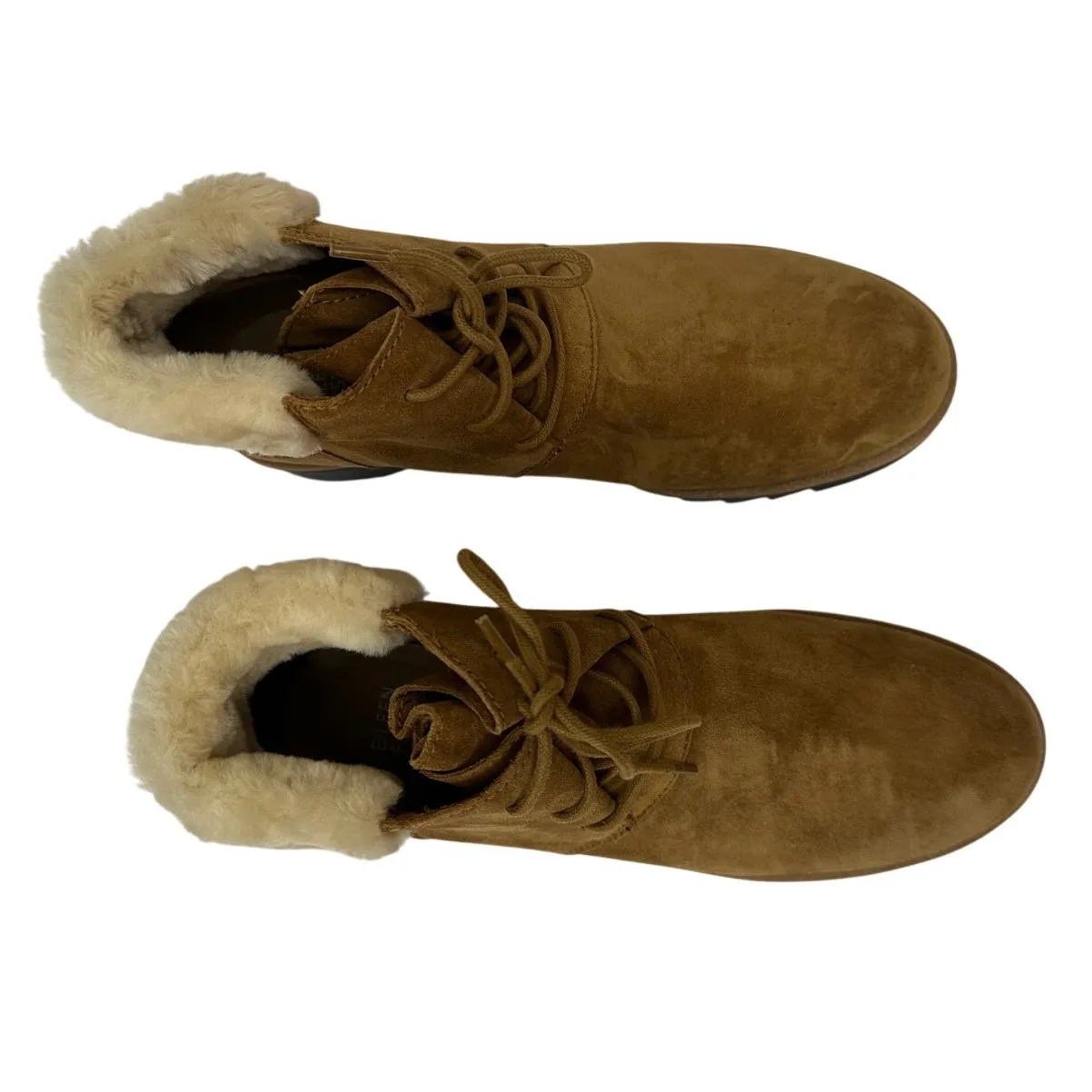 Eileen Fisher Wedge Bootie Kenille Sport Brown Suede New - Image 12