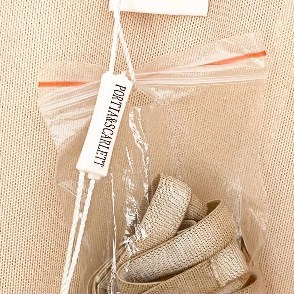 Portia & Scarlett Illusion Train Formal Dress Size AU 4 Prom Wedding Dance Party Tan - Image 11