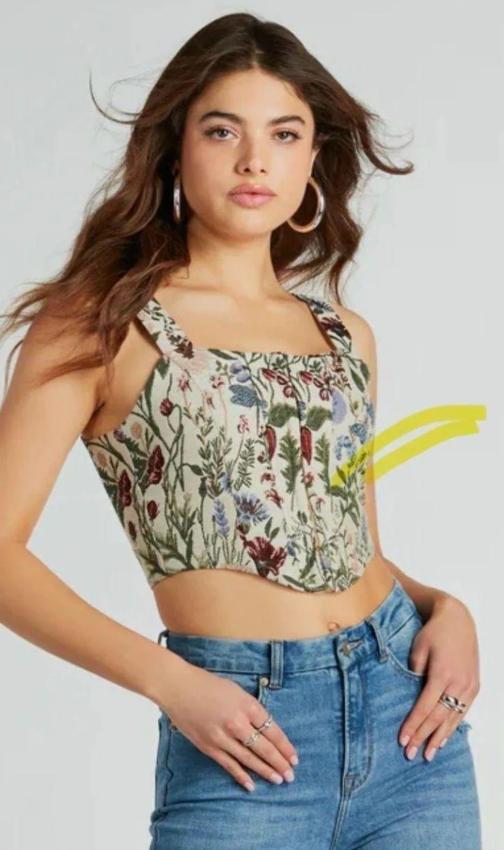 Corset Floral Top - Image 2