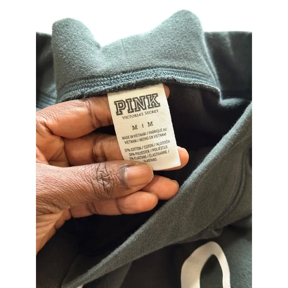 Victorias Secret Pink Womens Green Joggers With Lace - Image 10