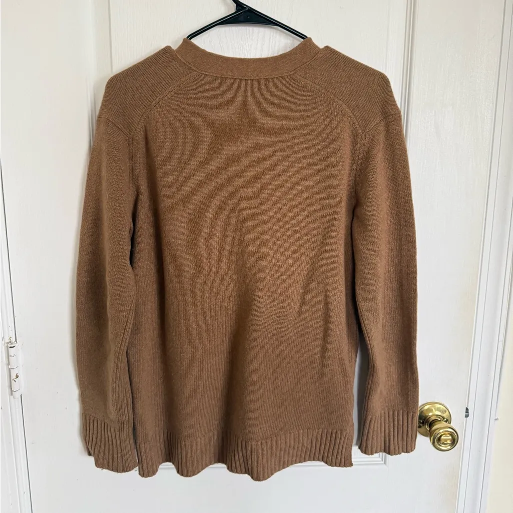 Jenni Kayne Everyday Wool Blend Cardigan in Brown - Image 5