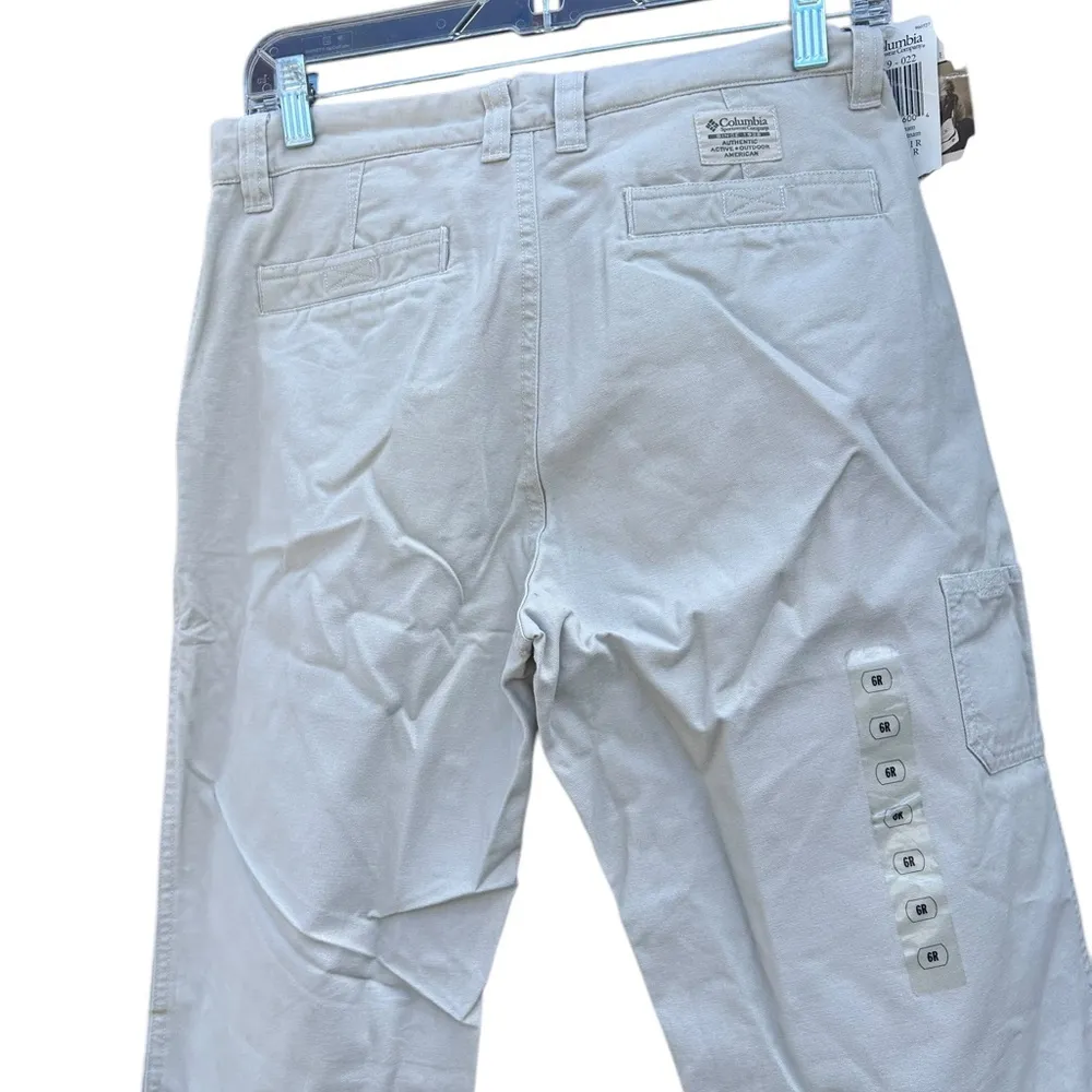 New Vintage Columbia 2000 Y2K cargo outdoor athletic ROC pants 6 stone - Image 2