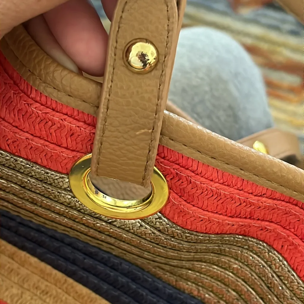 Croft & Barrow straw tote bag - Image 14