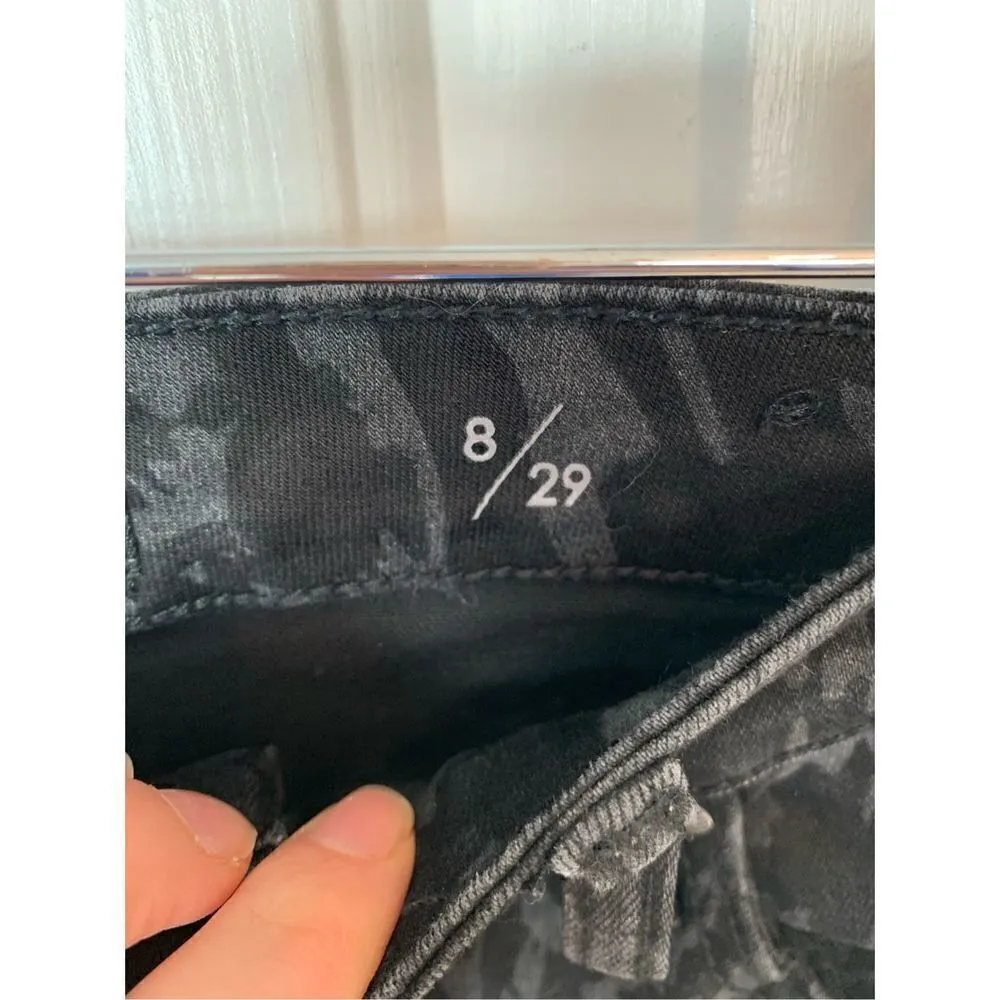 Liverpool animal print black jeans size 8/29 - Image 5