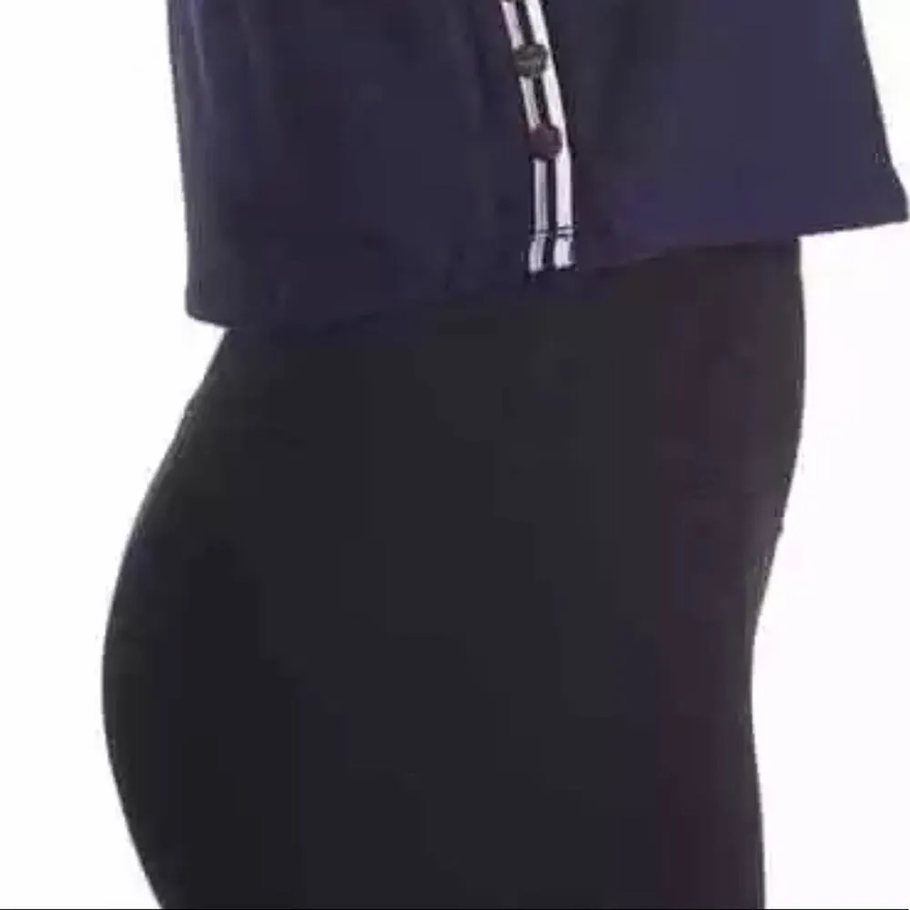 SPLENDID Small Navy Crop Tank Side Snap Buttons Sporty Summer NWT - Image 2