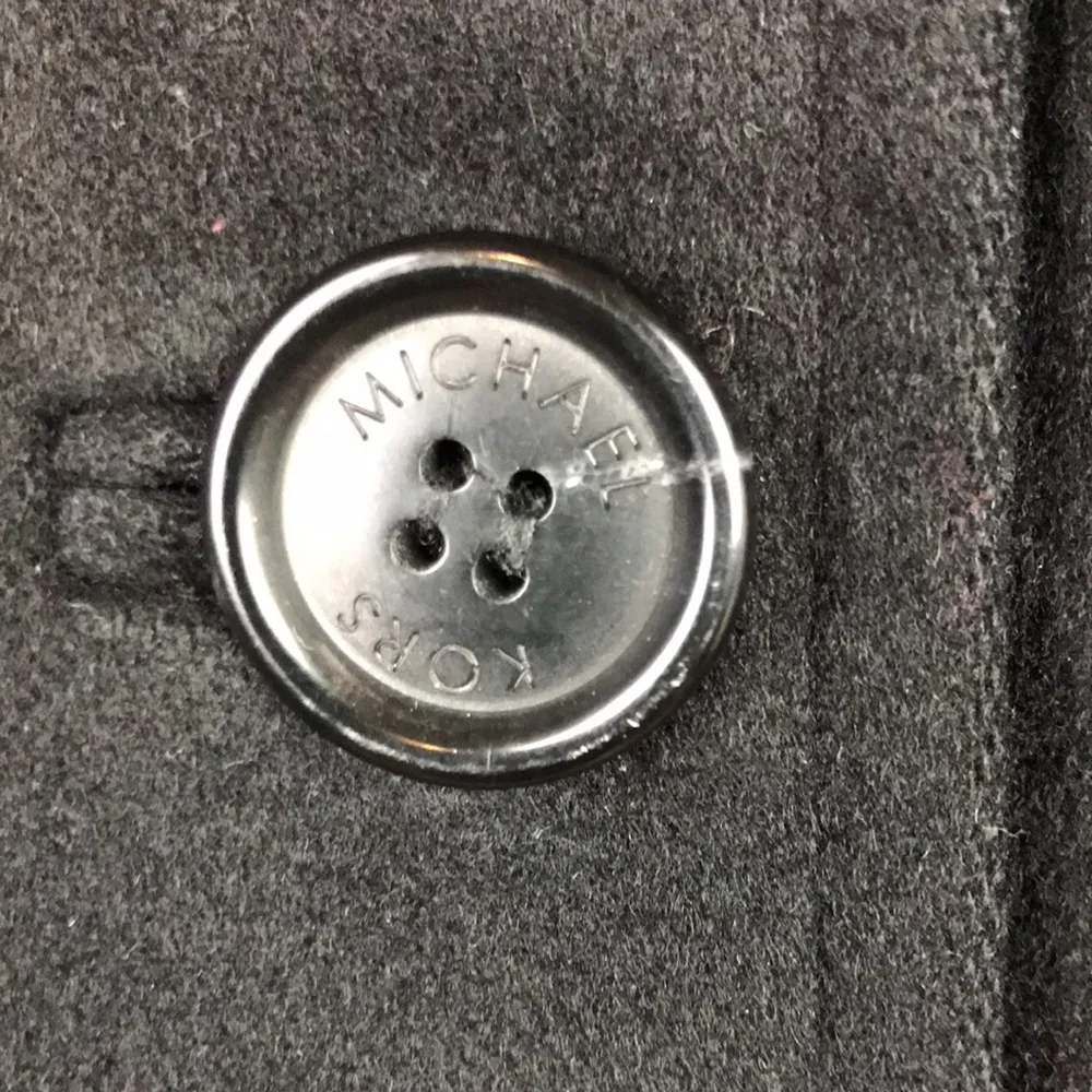 MICHAEL Michael Kors Women’s Black Wool Double-Breasted Pea Coat - Image 5