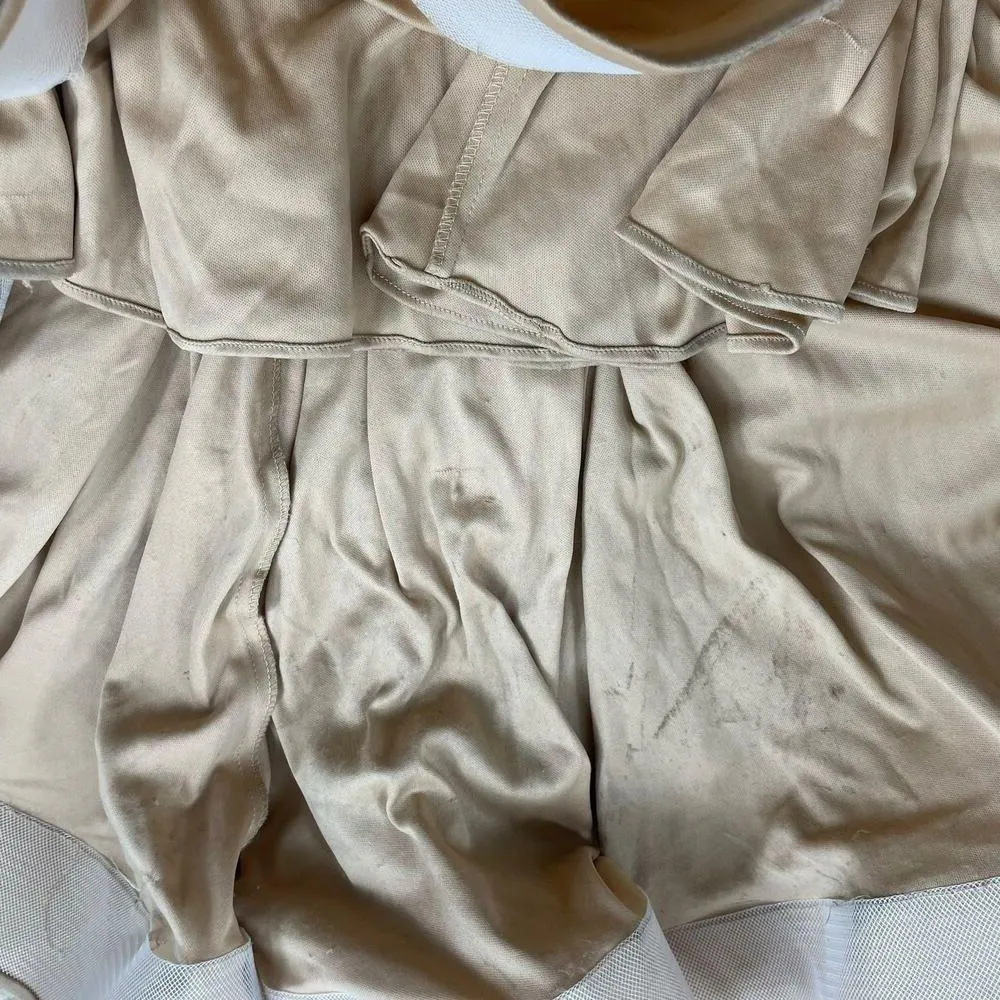 Terani Couture Pageant Gown Evening Dress Champhgne 1822GL7514 Size 14 - Image 17