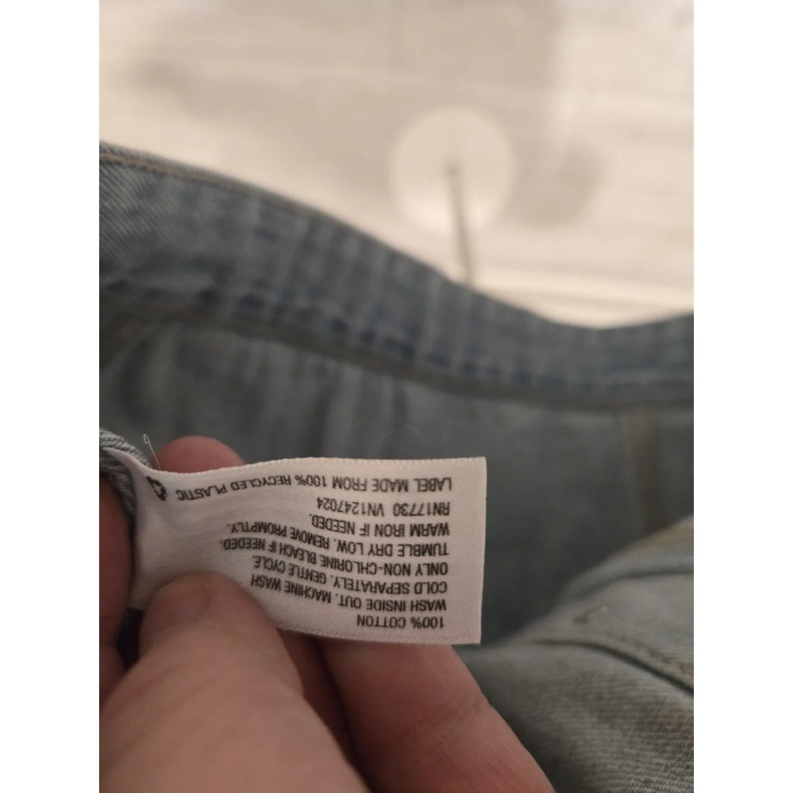 ​Wild Fable S Patchwork Denim Jacket Cropped Two-Tone Light Dark Wash Y2K - Image 7