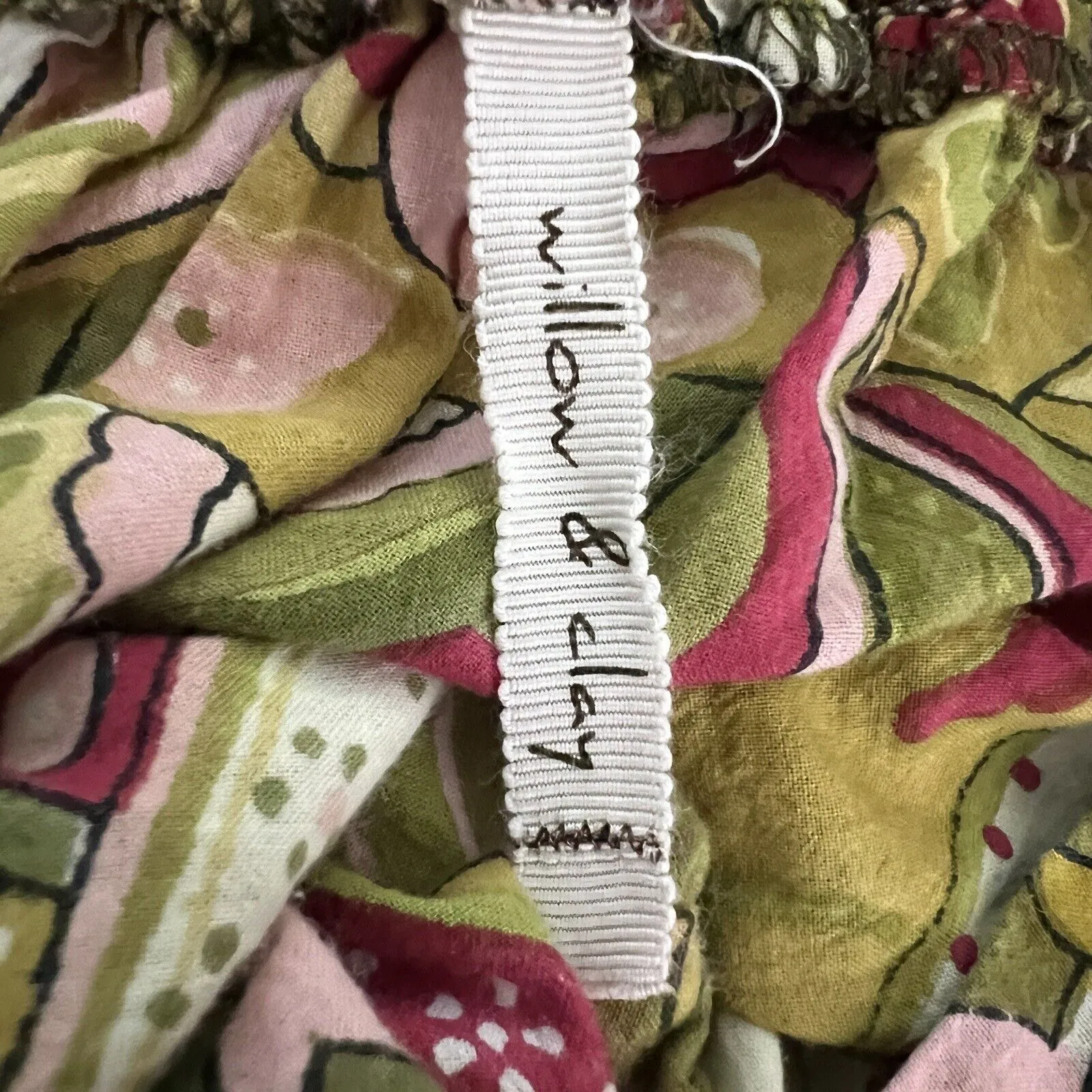 Willow & Clay Skirt Womens Medium Green Mini Pockets Casual Bohemian Peasant - Image 6