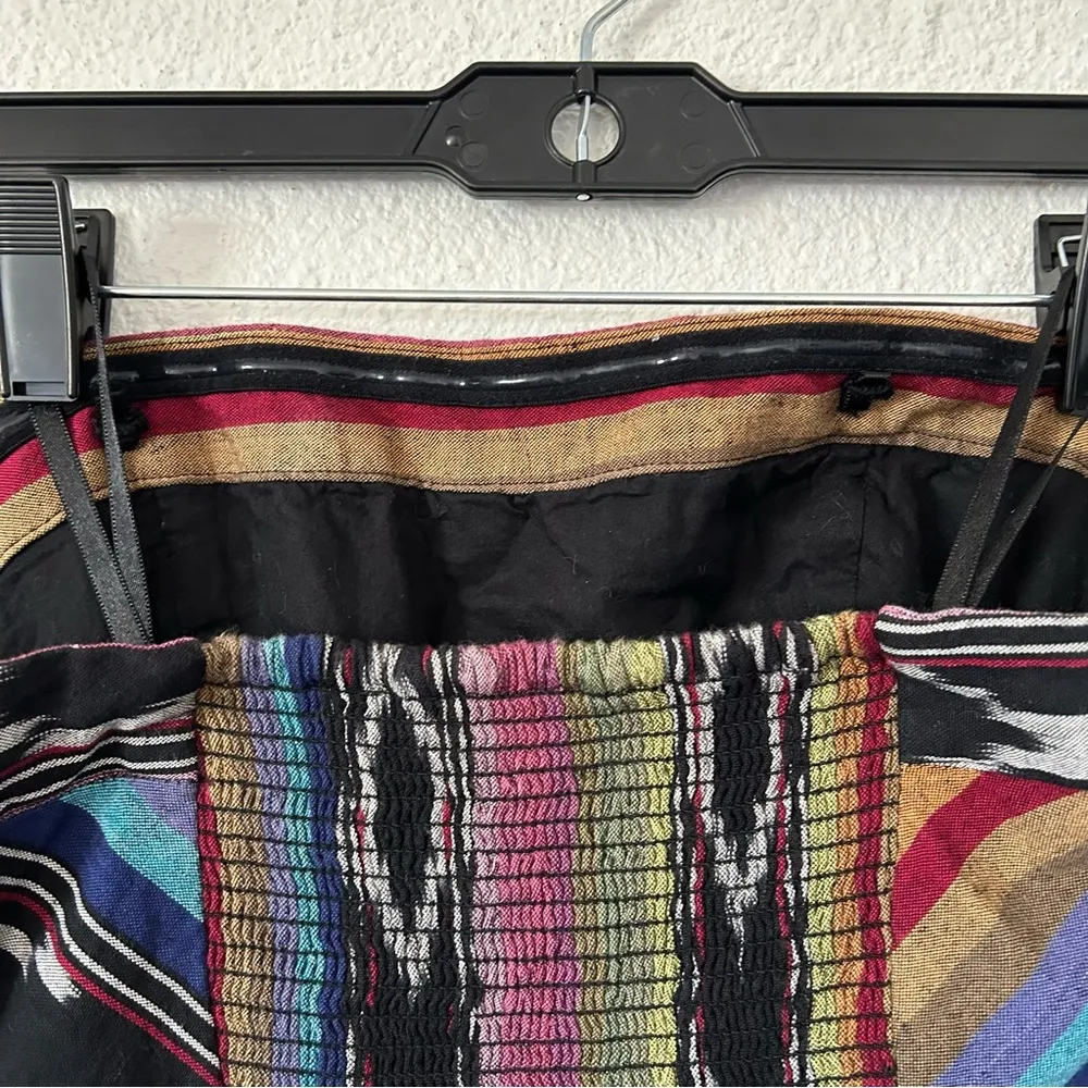 Anthropologie Edme & Esyllte pueblo ikat strapless dress sz 4 - Image 9