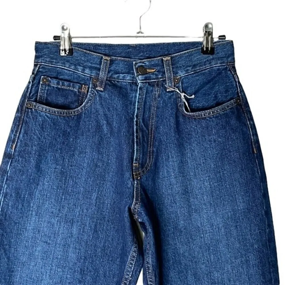 6397 New Skater Jeans Dark Blue Women’s Size 23 High Rise Organic Cotton Crop - Image 5