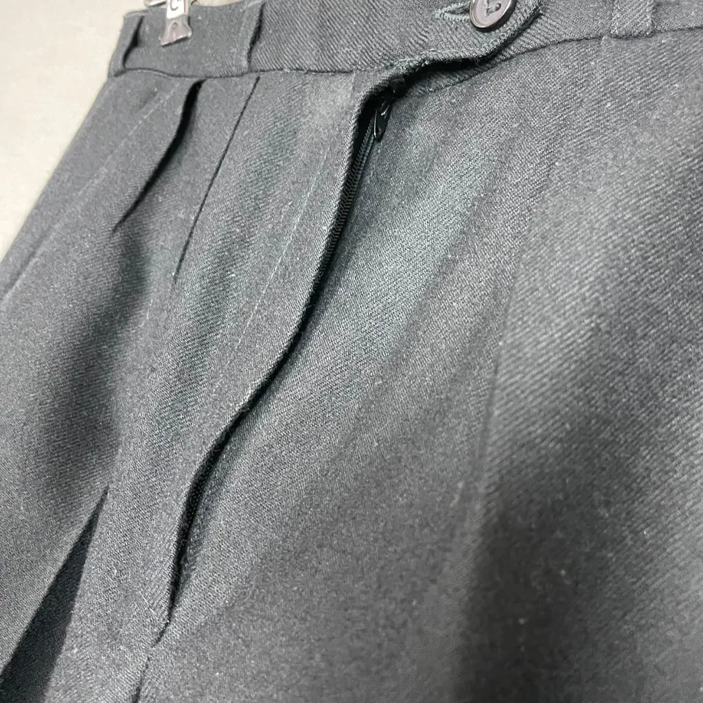 Vintage Georgio Saint Angelo Wool Slacks Pants Black Retro‎ Professional Classic Size 4 - Image 12