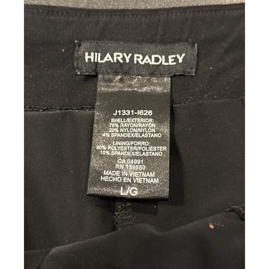 Hilary Radley Womens Large Black Skort Shorts Pocket Pickle Ball Outdoor Golf - Image 5