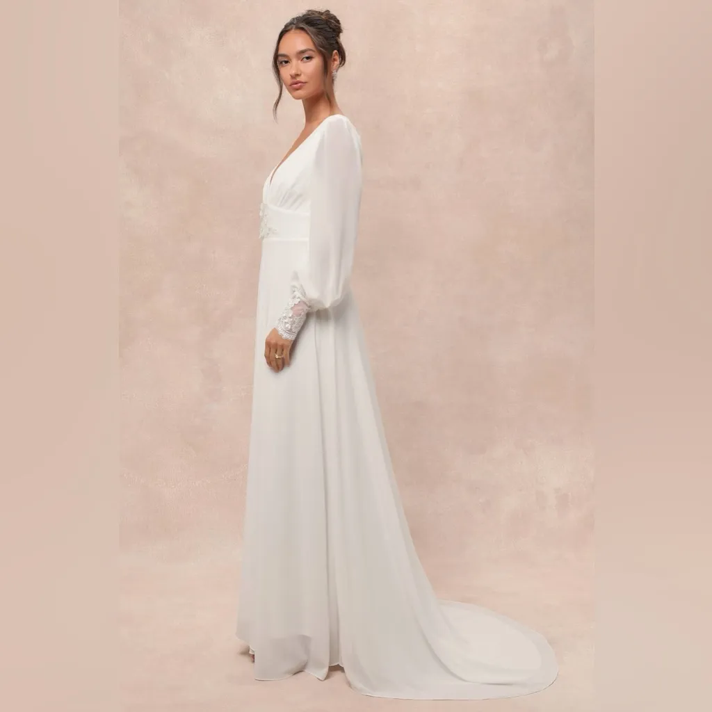 Lulus Angelic Adoration White Backless Maxi Dress - Image 4