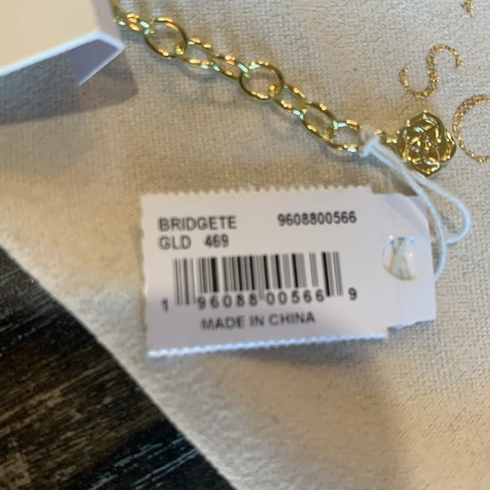 Kendra Scott Bridgette Necklace with Dark Blue Druzy Stone NWT - Image 5