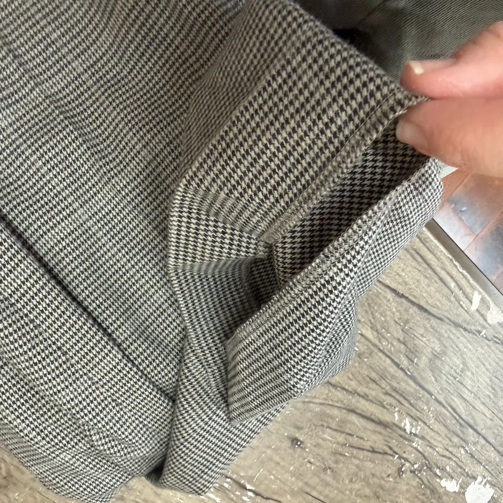 Whistles Lucie Check Cigarette Trouser size 12 NWT Tan - Image 4