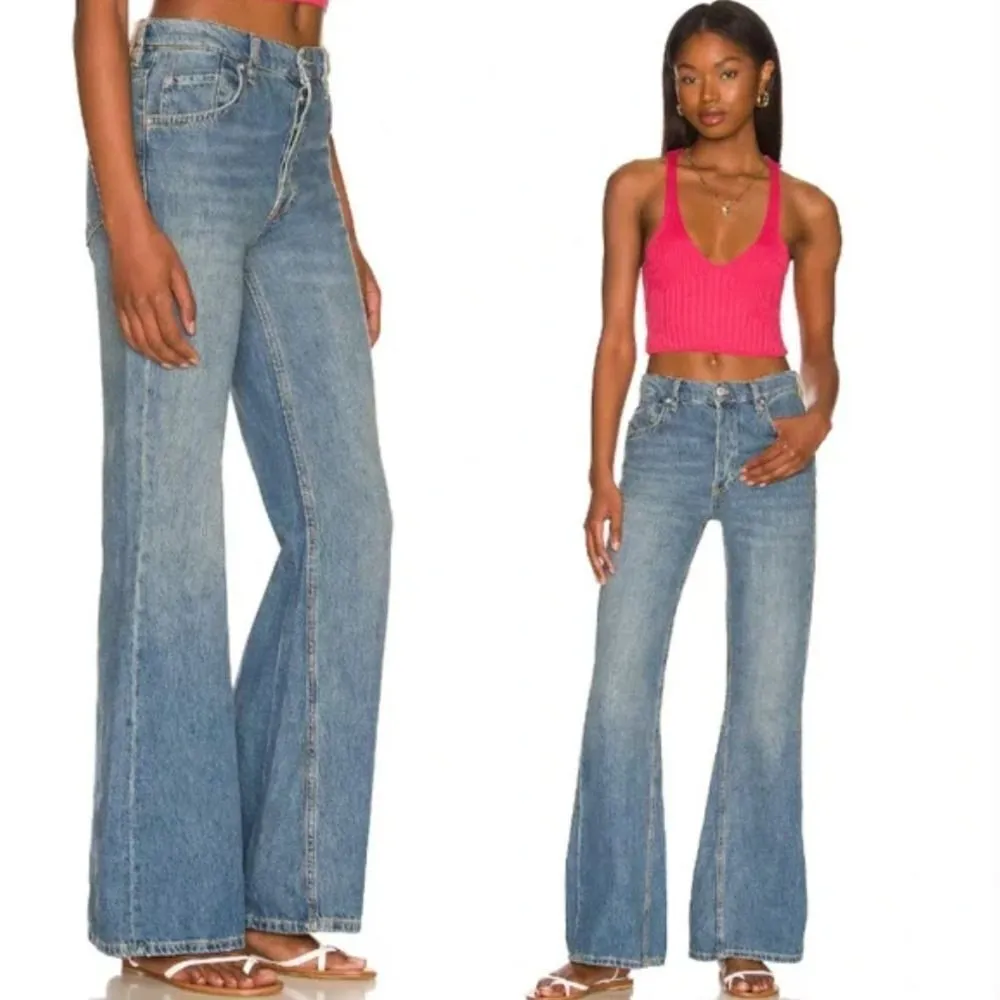 NEW Free People We the Free New Dawn Flare jeans in Belgrade Blue, 31, ob1338043 - Image 3