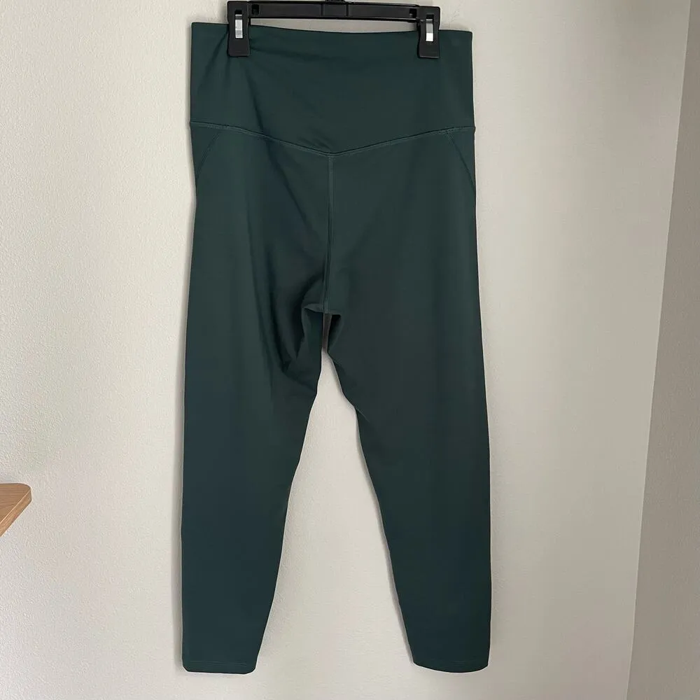 Moss Green High Rise Capri Leggings - Image 6