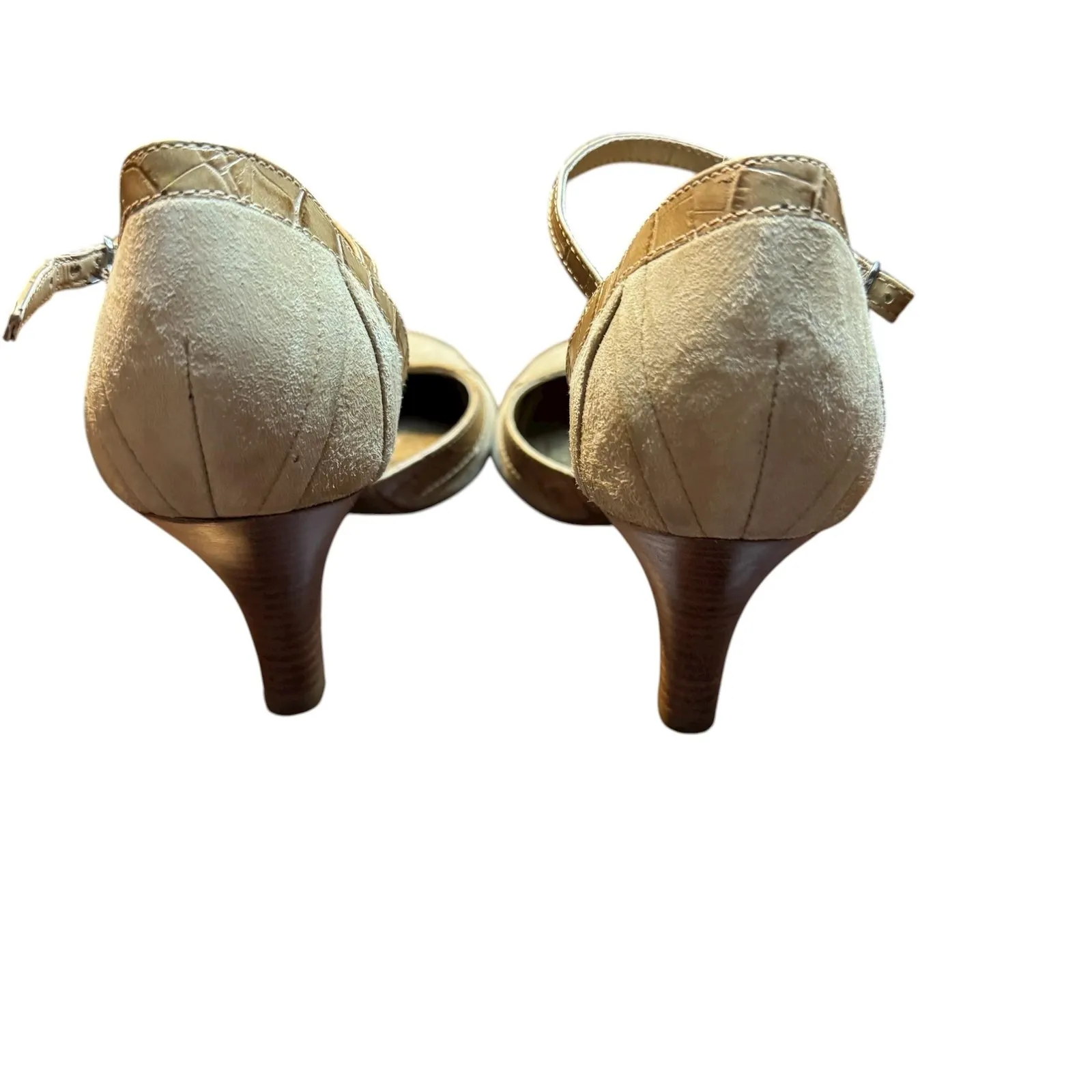 Antonio Melani Shoes Womens Size 8.5 Tan Ankle‎ Strap D'Orsay Pumps Vero Cuoio - Image 4