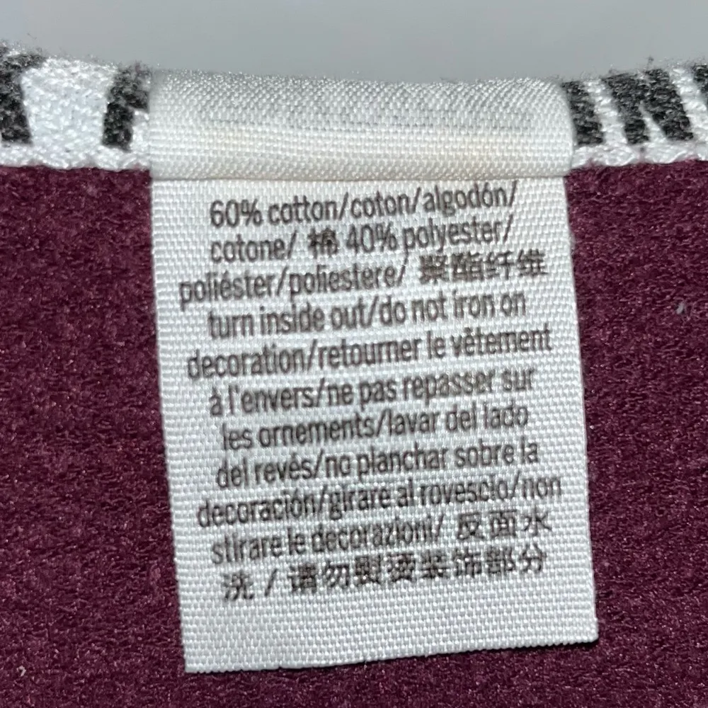 PINK VICTORIA’S SECRET Burgundy Maroon Wine Full Zip Hoodie Hooded Jacket XS - Image 13