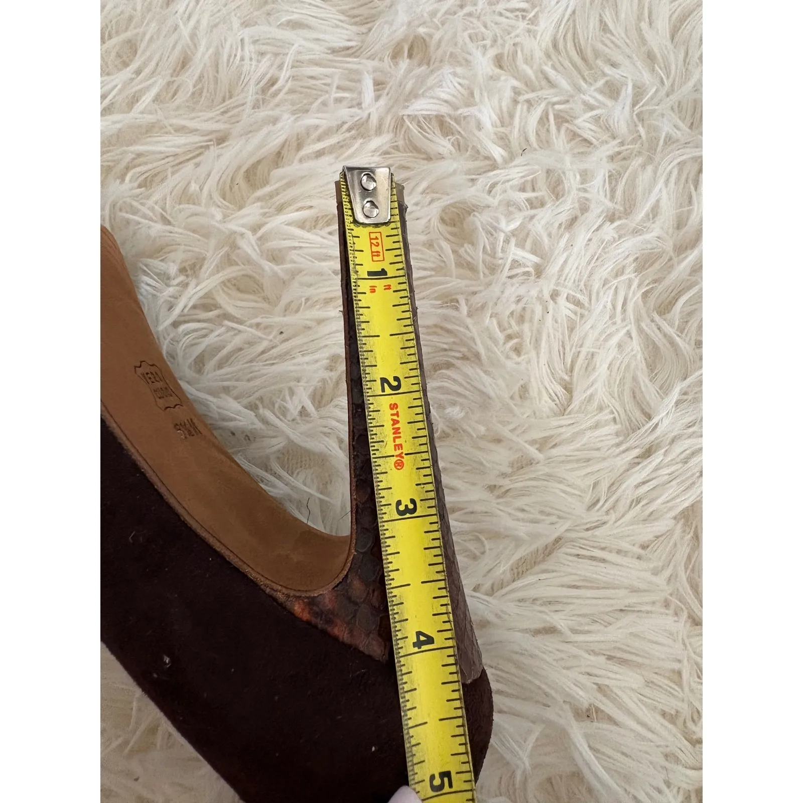 Donald J Pliner Heels Pumps Brown Suede Leather Trim High Heel Shoes‎ 6.5 - Image 9