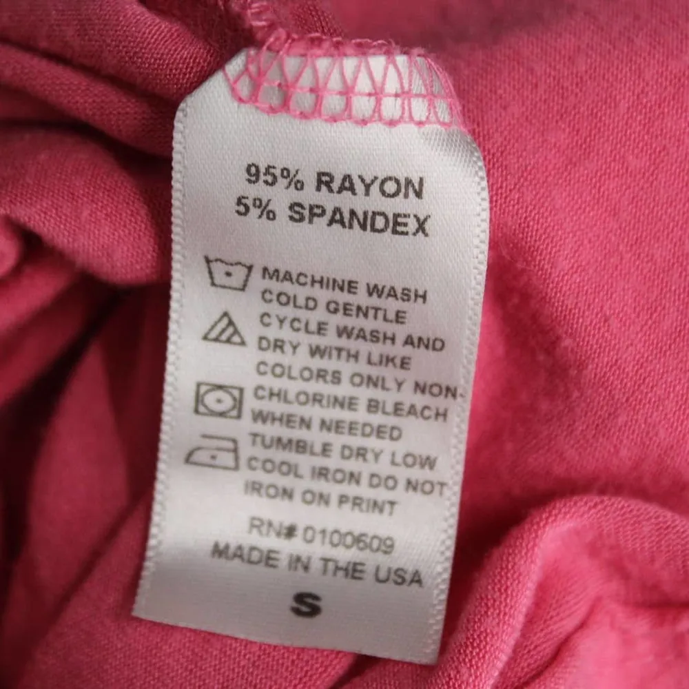 Junk Food Size Small Kiss Me Goodnight Jersey Sleep Shirt Tank Sleeveless Pink - Image 8