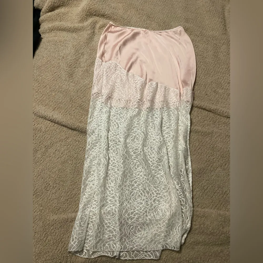 Free People Silk & Lace Skirt - Image 2