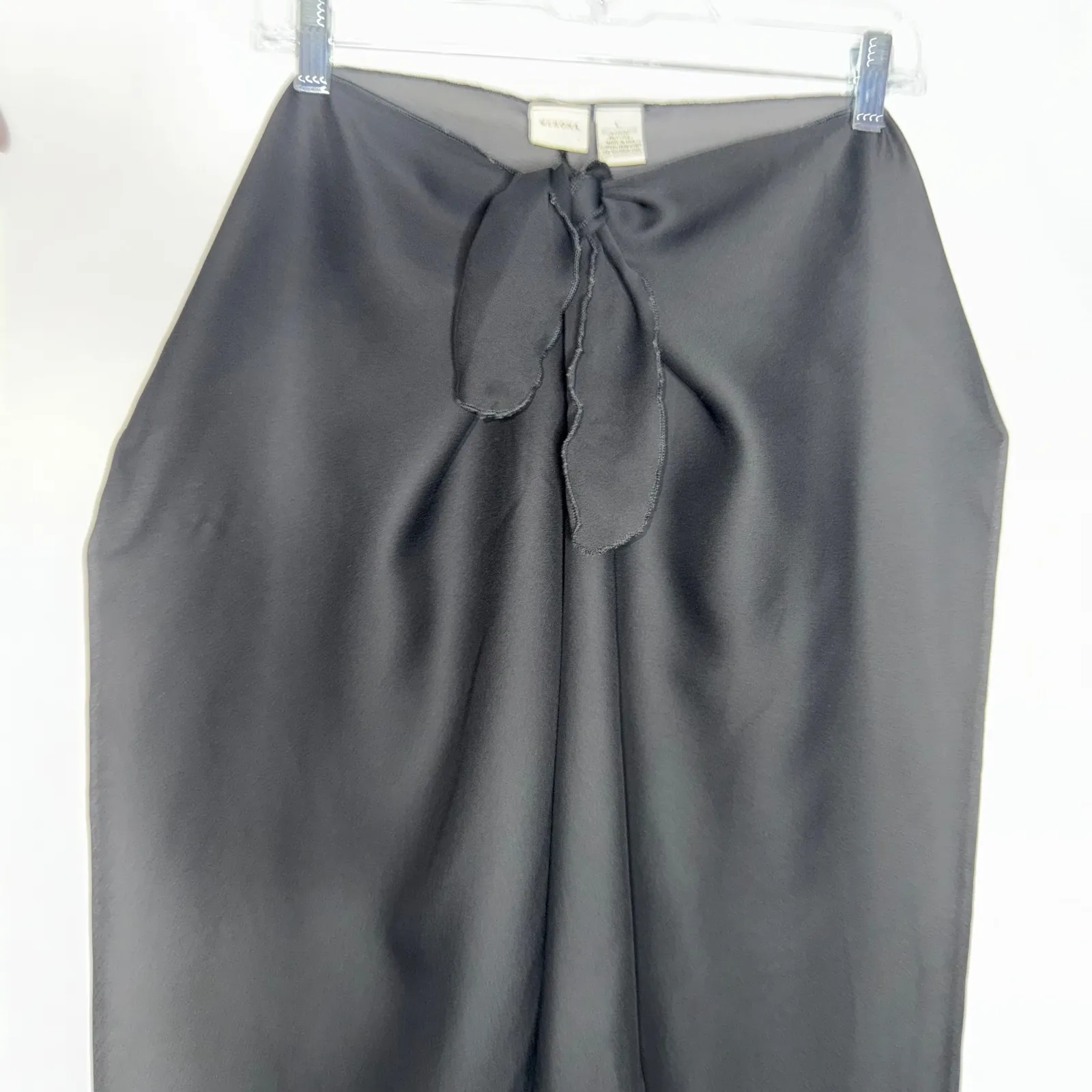 Mesh Tie Front Merona Black Pants Sheer Size L - Image 2