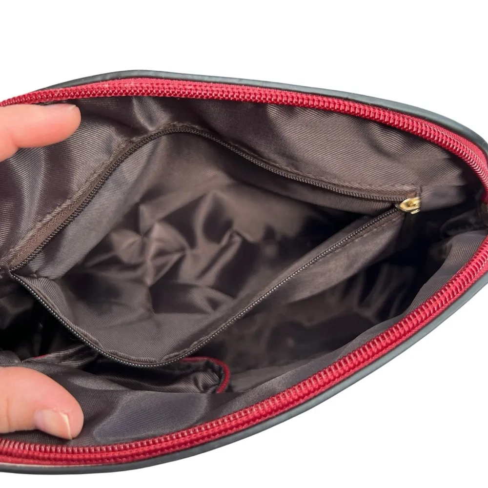 NWOT Elim & Paul Red Faux Leather 4 Piece Purse Bag Set - Image 11