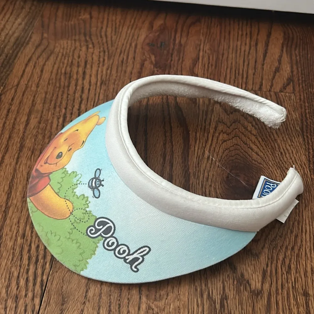 Vintage Winnie the Pooh Disney Visor White - Image 2