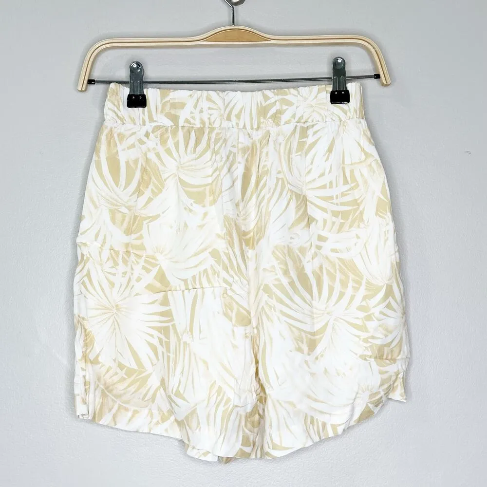 Anine Bing Womens Candice Woven Shorts Loose Fit High Rise Tropical Yellow XS - Image 3