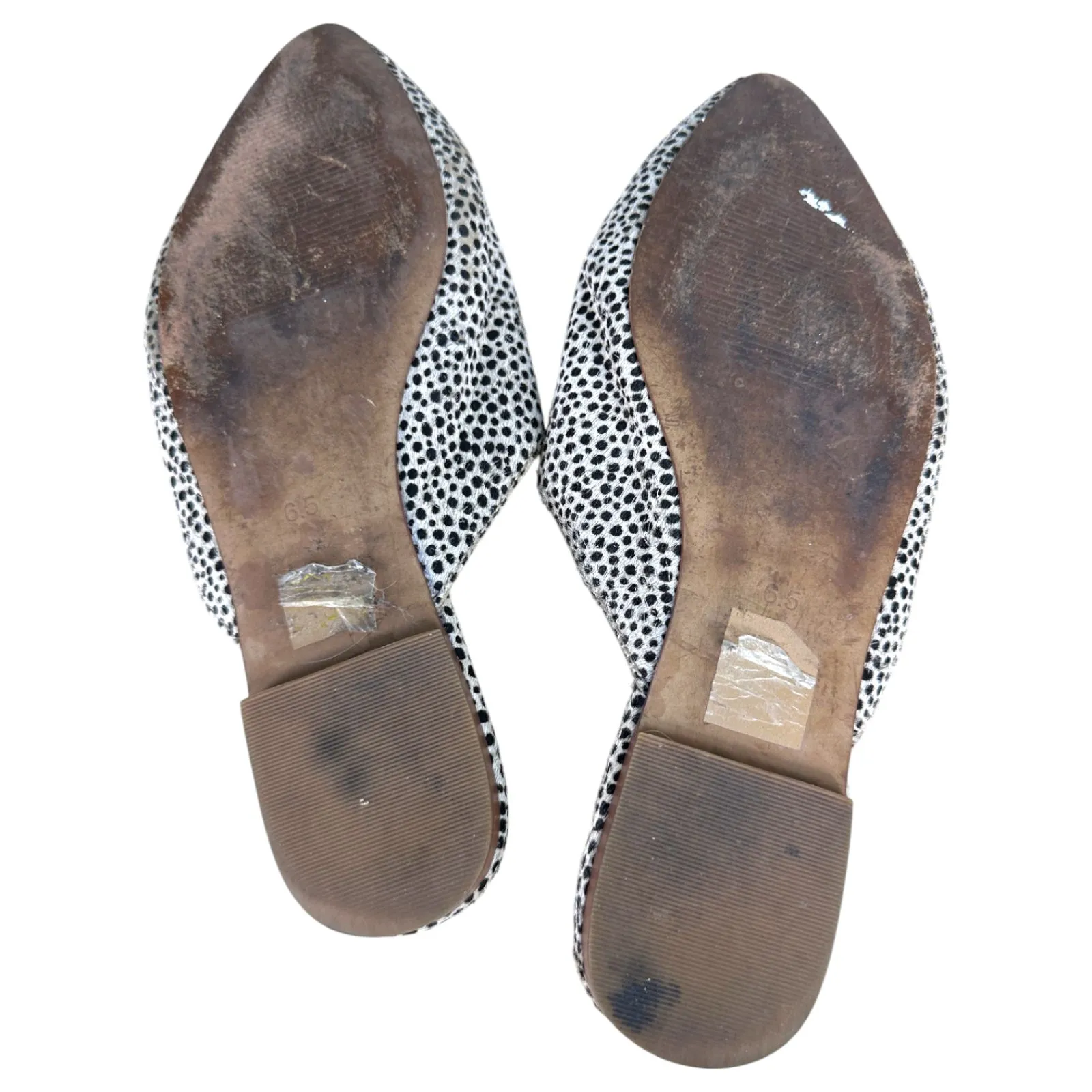 Madewell Remi Mule Leopard Calf Hair Mules Slip On Women's Size 6.5 - READ - Image 3