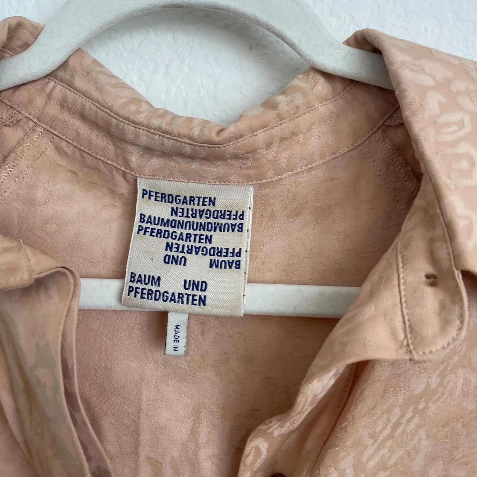 BAUM UND PFERDGARTEN Neutral Cream Cheetah Mini Dress Size M - Image 8