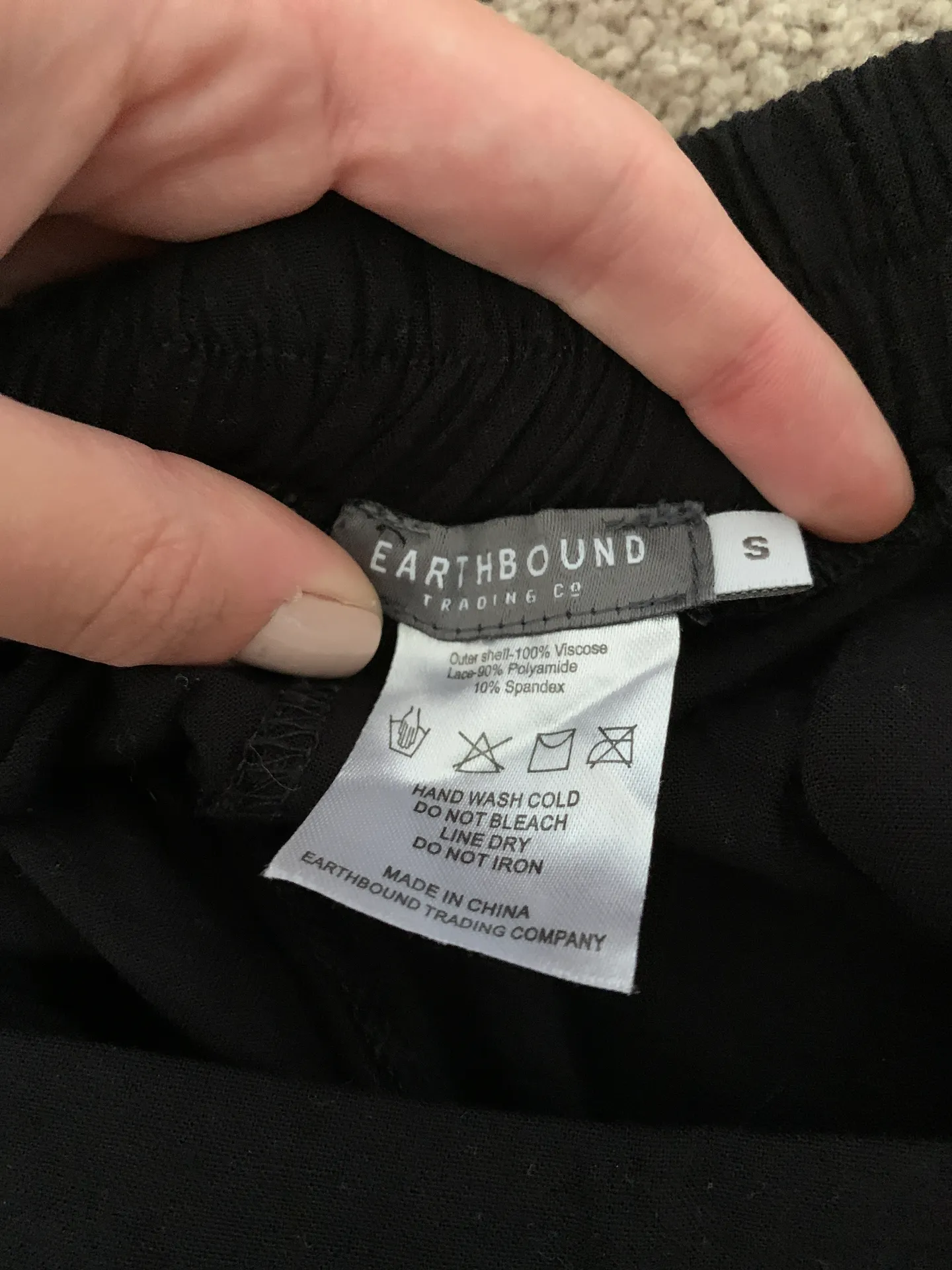 Earthbound Black Flowy Pants - Image 4