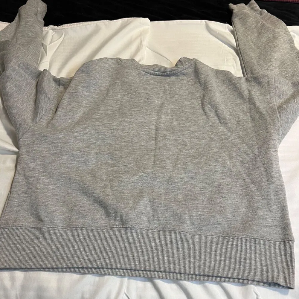 PEANUTS CROPPED SWEATSHIRT PULLOVER COLOR‎ GRAY/MULTI - Image 5