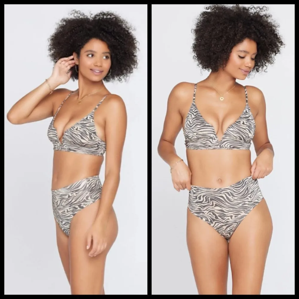 💕L*SPACE💕 Animal Instinct Bikini Set Siren Top + Portia Itsy Bottom Small NWT - Image 4