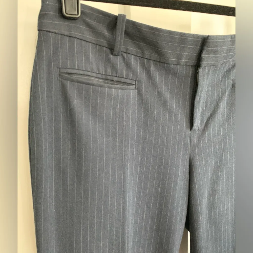 GAP Slim Cropped Navy Blue Pinstripe Dress Pants Size 2 Women’s Work w/Stretch - Image 4