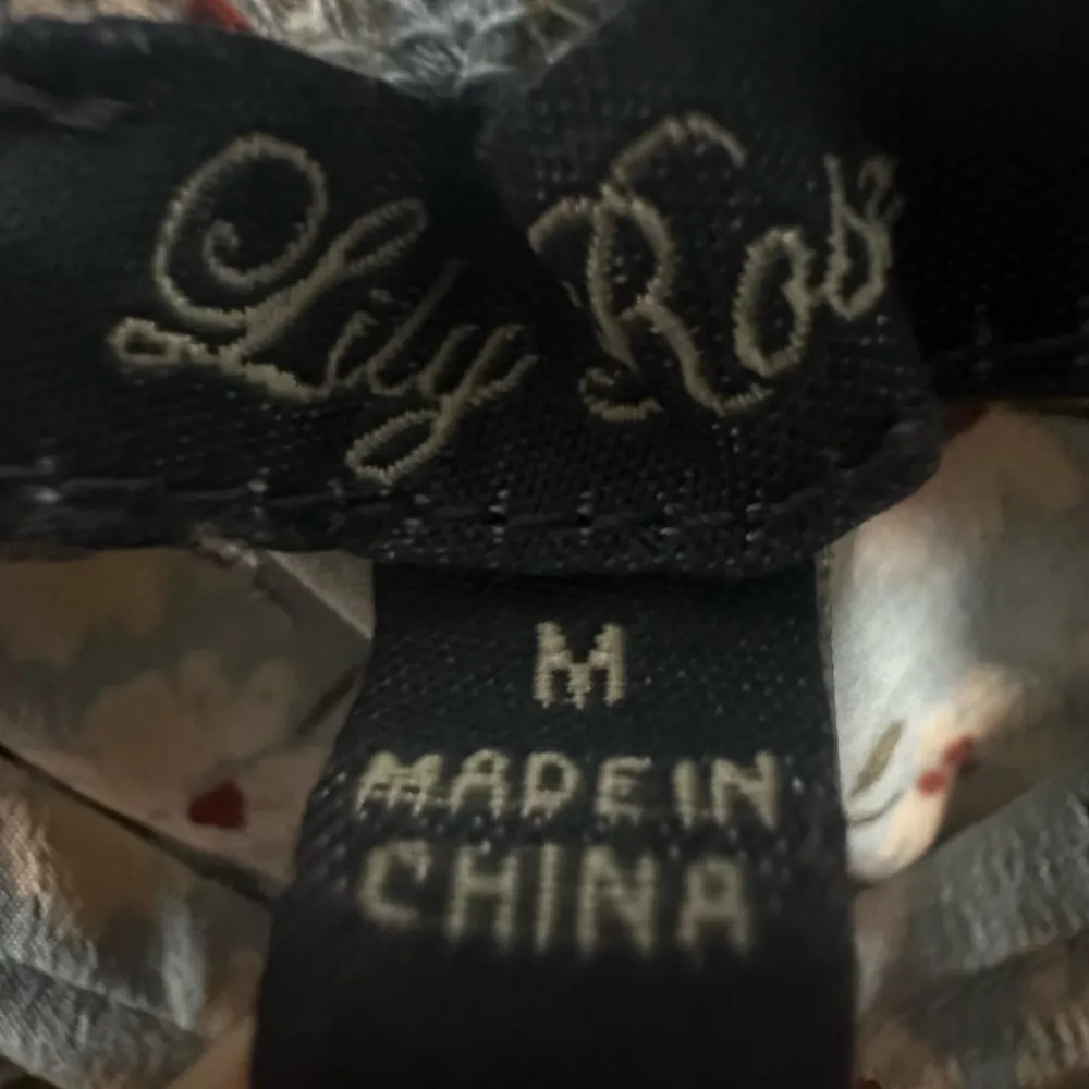 Lily Rose Light Blue Cream Floral Print Long Balloon Sleeve Mini Dress Womens M - Image 9