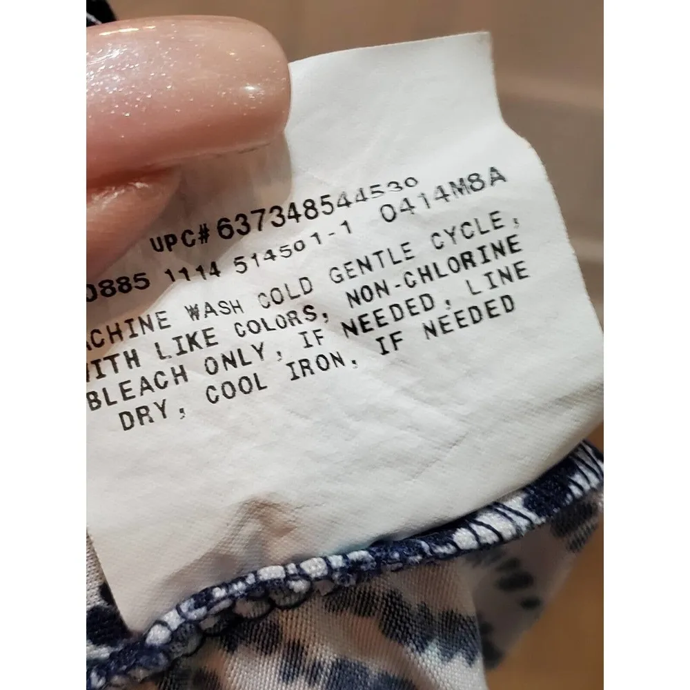 New Directions Women's Multicolor Polyester Straight Comfort Waist Long Skirt S - Image 6