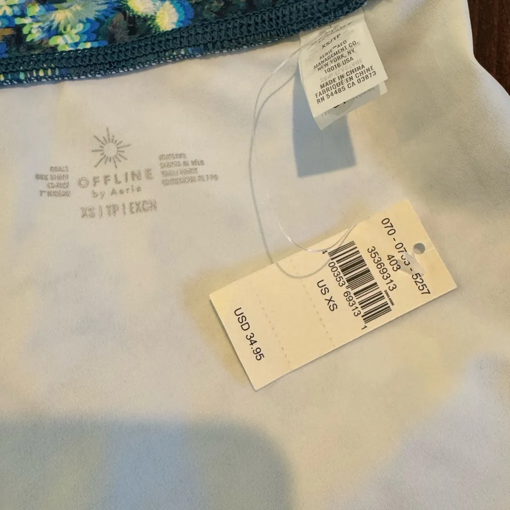 Aerie Offline XS Daisy Floral High Rise Workout Bike Shorts 7” Inseam NWT - Image 5