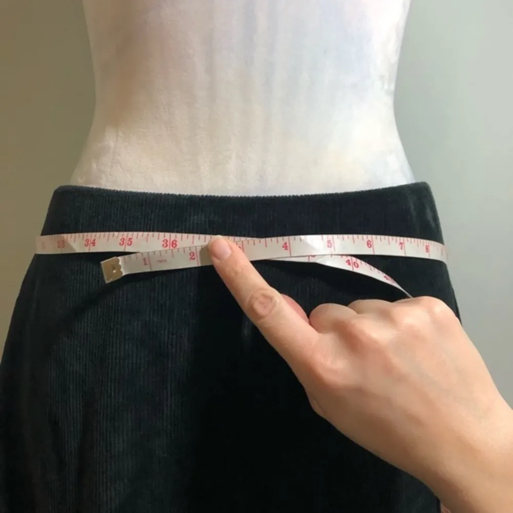 NWOT Dark Green Corduroy Pencil Midi Skirt XS New - Image 13