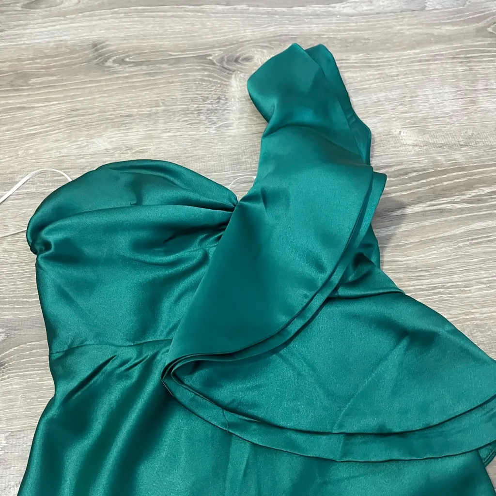 Hello Molly Teal One Shoulder Dress - Image 2