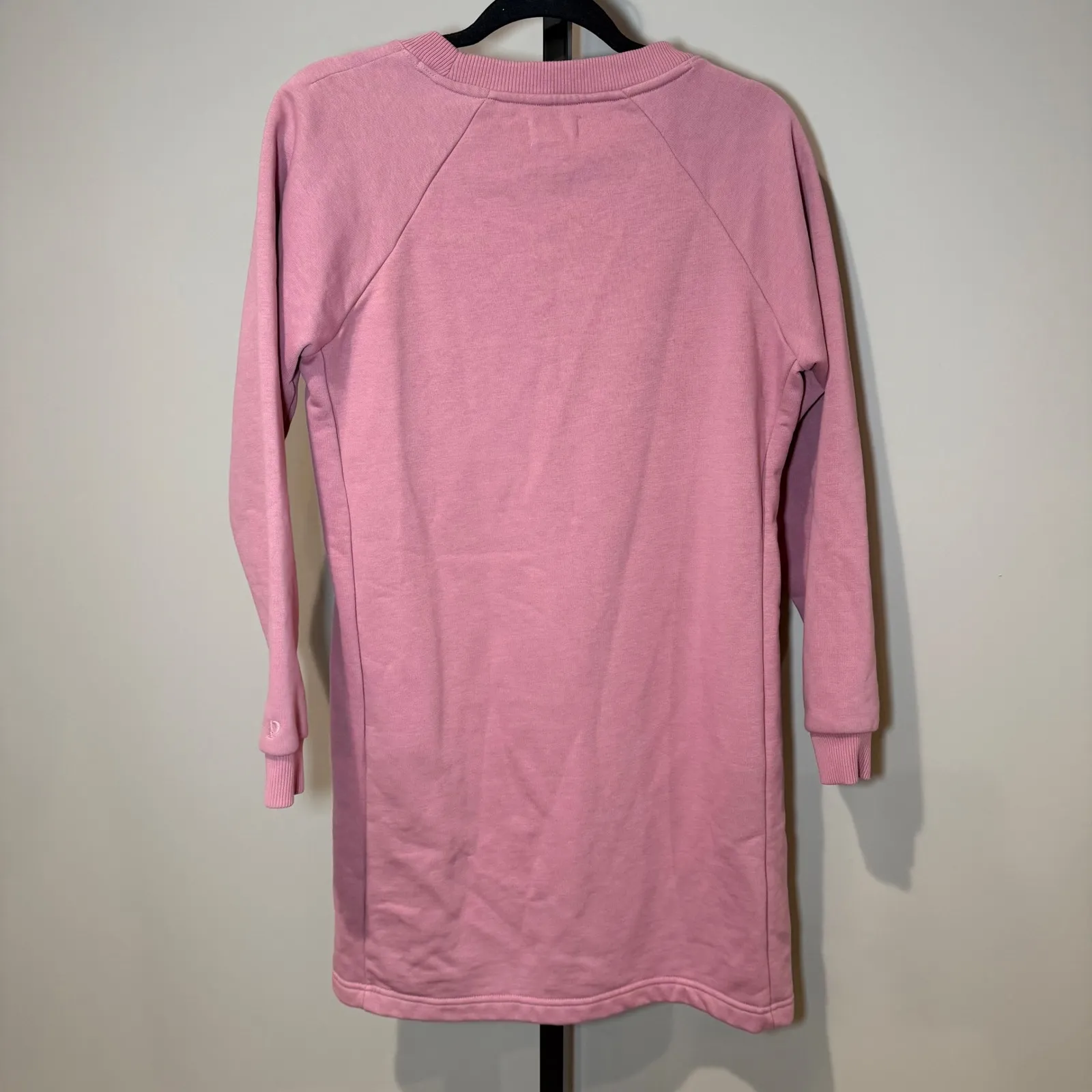 Pact Lily Organic Cotton Long Sleeve Dress Fleece Lined Desert Rose Size Small - Image 6