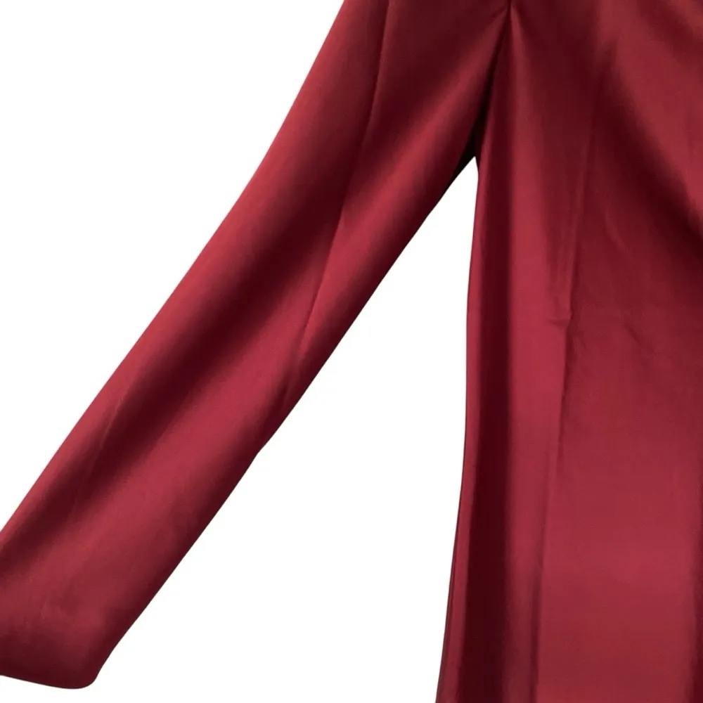 Soft Surroundings NWTs Solange Satin Dress Cabernet Wine Burgundy size 12 - Image 8
