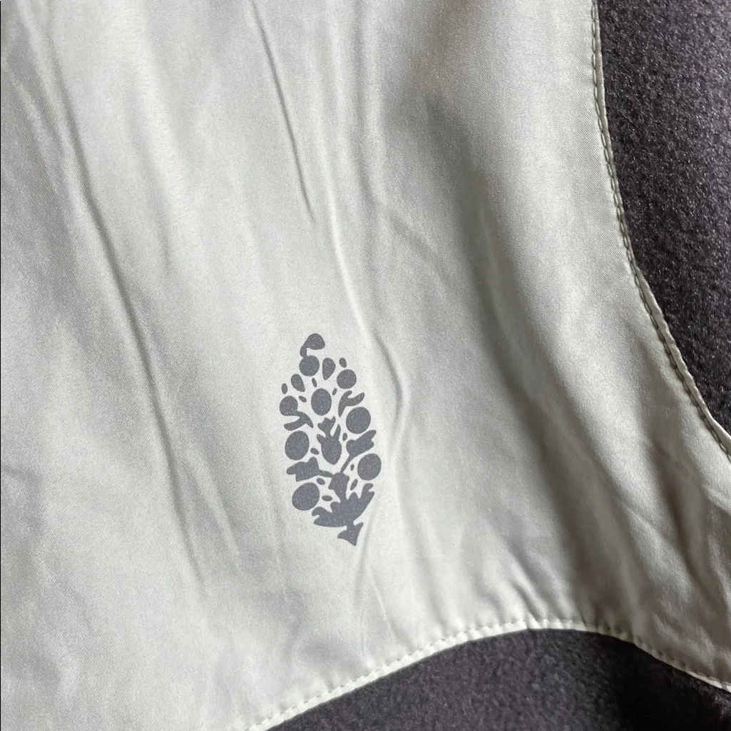 Free People In The Zone Zip Up Fleece Gunmetal/ Wintergreen Gray Size M - Image 5