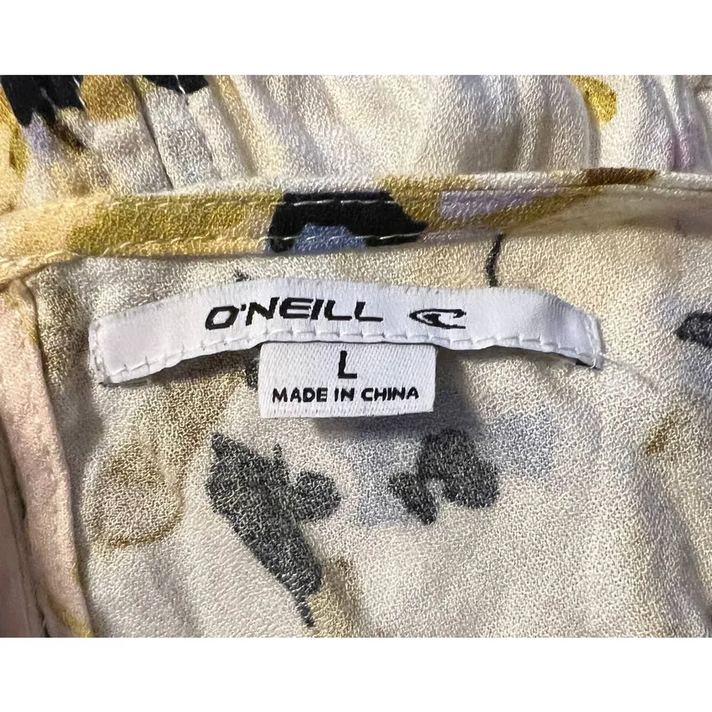 O'NEILL Theodora Twisted Maxi Dress (L) Yellow Size L - Image 8